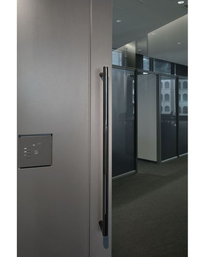 画像2: ステンレス (ヘアライン＋ミラー) チタンハードコーティングブラックハンドル（両側タイプ）/全長:700mm