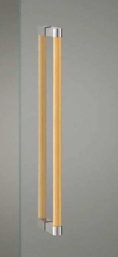 画像1: ユニウッド ホワイト ＋ステンレス ヘアラインハンドル（両側タイプ）/全長:600mm