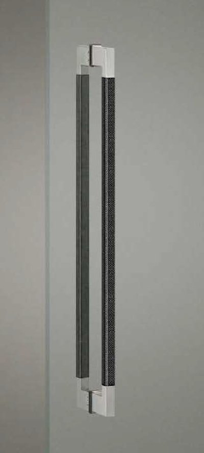 画像1: カーボン ブラック ＋ステンレス ヘアラインハンドル（両側タイプ）/全長:600mm