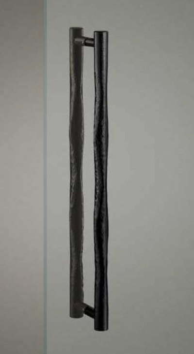 画像1: ユニウッド アズブラック ＋アルミ ユニフロストブラックハンドル（両側タイプ）/全長:600mm