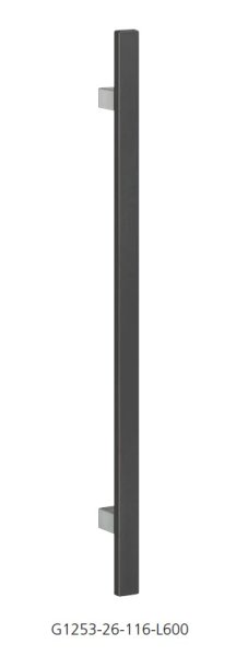 アルミ ヘアラインスレイトグレー+シルバーハンドル G1253-26-116-L600