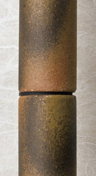 画像3: 陶器 玄釉＋アルミ ユニフロストブラックハンドル（両側タイプ）/全長:500mm