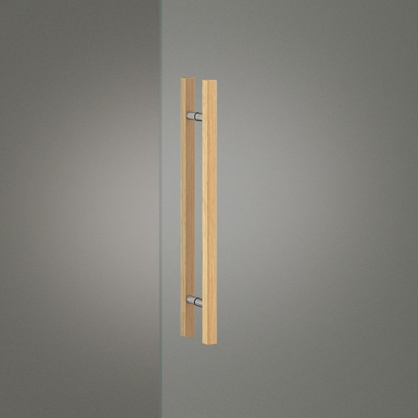 ユニウッド ホワイト＋ステンレス ヘアラインハンドル G1270-36-076