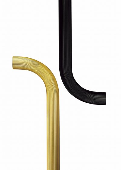 画像2: ブラス ミラーハンドル（両側タイプ）/全長:600mm
