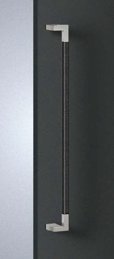 画像1: カーボン ブラック ＋ステンレス ヘアラインハンドル（両側タイプ）/全長:600mm