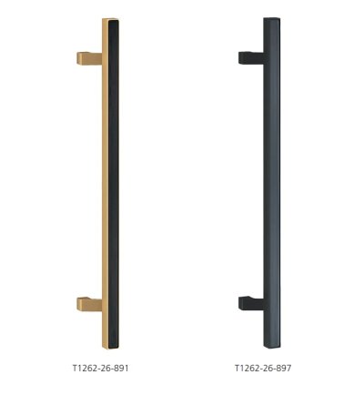 画像2: アルミ ユニフロストブラック＋ステンレス エナメルネイビーハンドル（両側タイプ）/全長:600mm