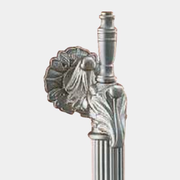 画像2: ブラス ホワイトブロンズハンドル(両側タイプ)/全長:407mm (2)