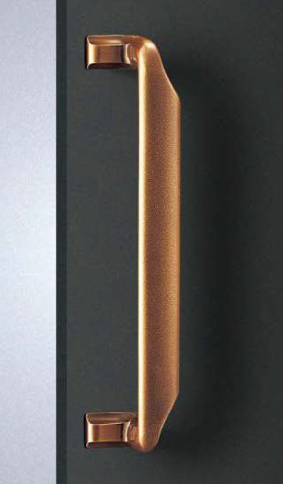 画像1: ブロンズキャスト 硫化イブシブラウンハンドル（両側タイプ）/全長:490mm