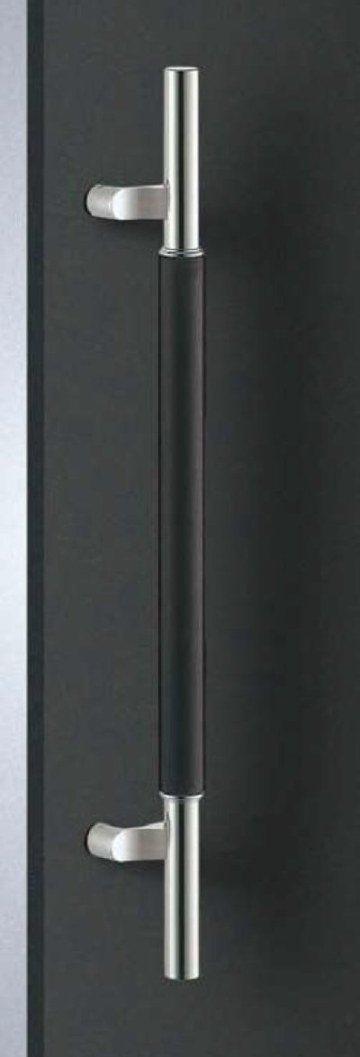 画像1: ウレタンパッド ブラック ＋ステンレス ミラーハンドル（両側タイプ）/全長:675mm
