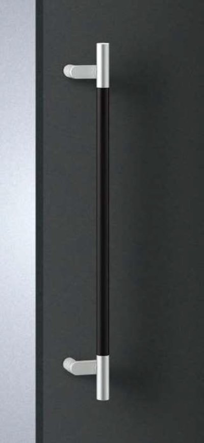 画像1: アルミ ブラストブラック＋ユニフロストシルバーハンドル（両側タイプ）/全長:600mm