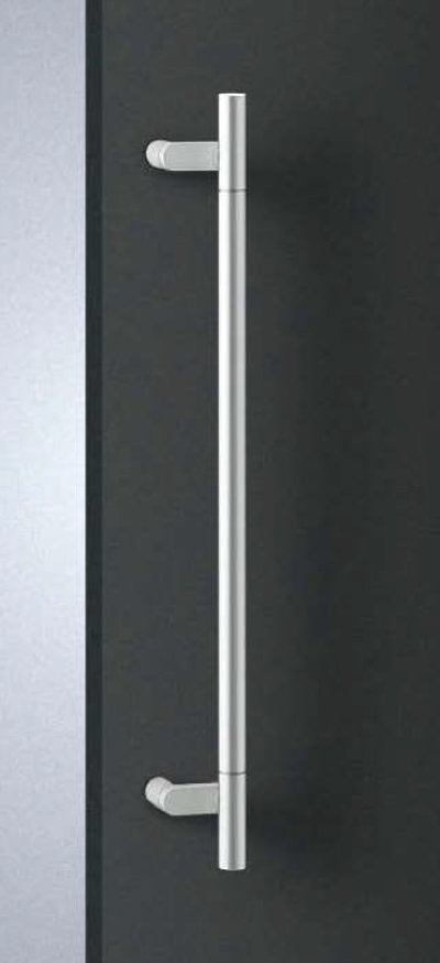 画像1: アルミ ユニフロストシルバーハンドル（両側タイプ）/全長:600mm