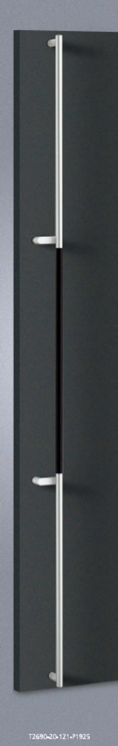画像1: アルミ ブラストブラック＋ユニフロストシルバーハンドル（両側タイプ）/全長:1965mm