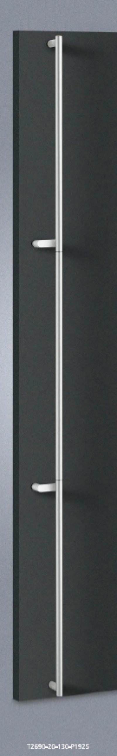 画像1: アルミ ユニフロストシルバーハンドル（両側タイプ）/全長:1965mm