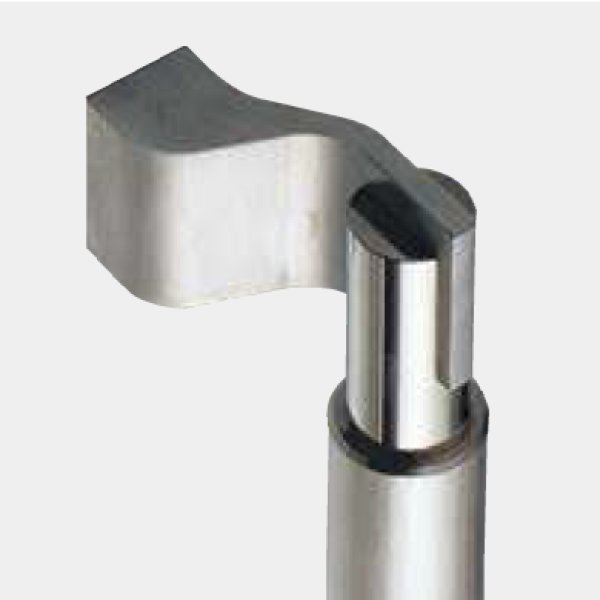 画像2: ステンレス ヘアライン+ミラー +ステンレスキャスト ヘアラインハンドル(両側タイプ)/全長:800mm (2)