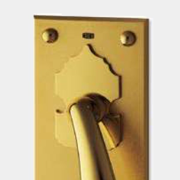 画像2: ブラス ミラー+バイブレーションハンドル(両側タイプ)/全長:500mm (2)