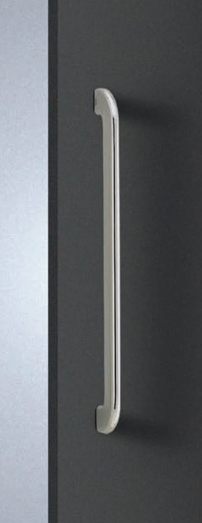 画像1: ステンレス ミラーハンドル（両側タイプ）/全長:450mm