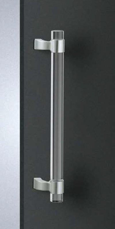 画像1: アクリル トーメイ ＋ユニキャスト シルバーハンドル（両側タイプ）/全長:500mm