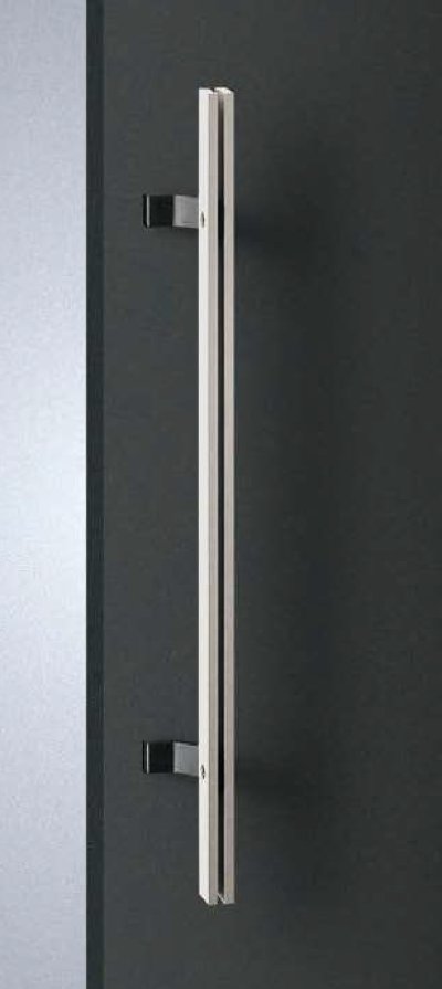 画像1: アルミ ユニフロストシルバー＋ユニフロストブラックハンドル（両側タイプ）/全長:625mm