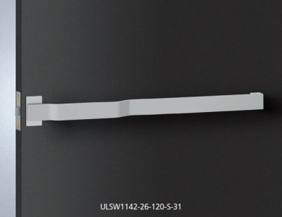 画像3: アルミ ブラストシルバー＋ユニフロストシルバーペイントハンドル：専用空錠付（両側タイプ）/全長:478.5〜978.5mm