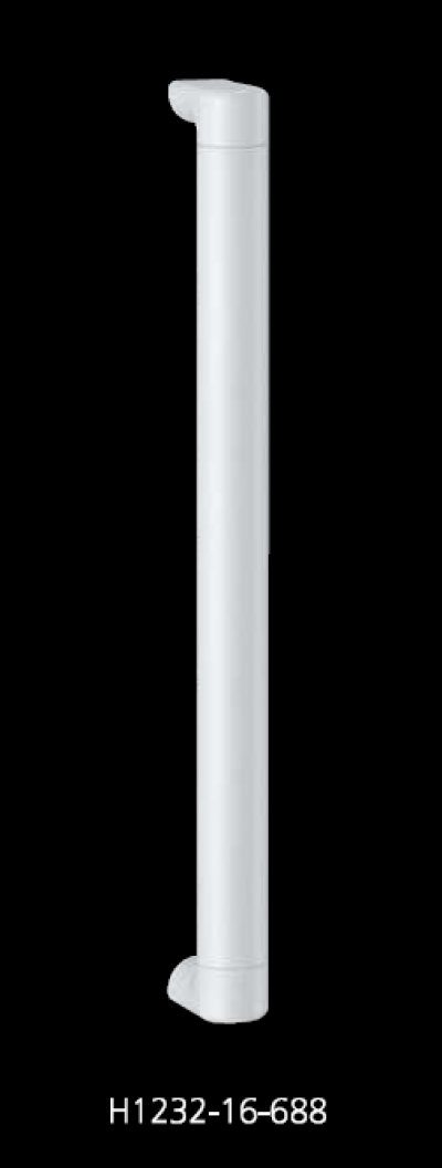 画像1: PVC ハイジックプレーンホワイト ＋アルミ ホワイトペイントハンドル（両側タイプ）/全長:447mm