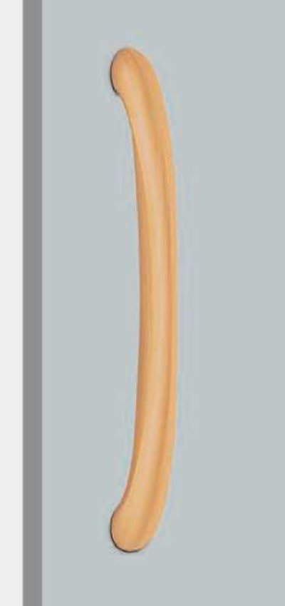 画像1: 樹脂 木目調ヒノキハンドル（両側タイプ）/全長:L475mm