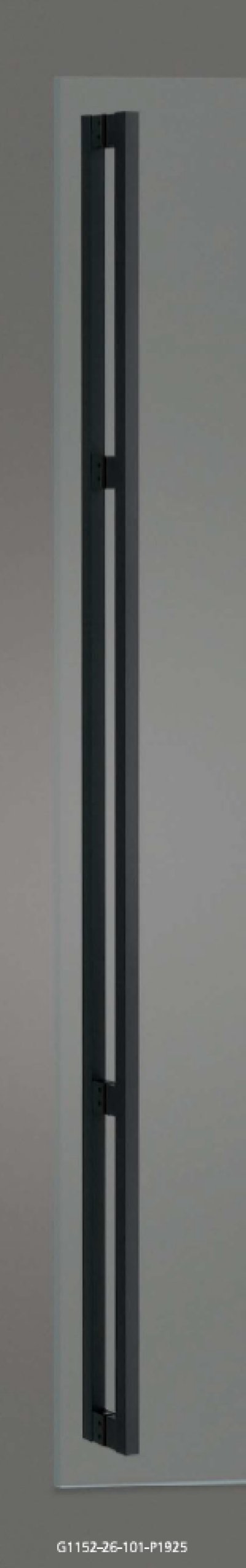 画像1: アルミ ユニフロストブラックハンドル（両側タイプ）/全長:2075mm