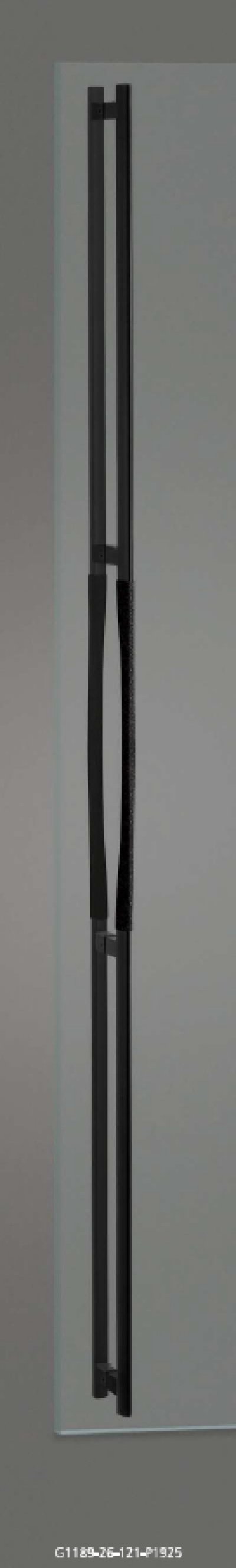 画像1: ユニキャスト ラフブラストブラック +アルミ ブラックハンドル（両側タイプ）/オーダータイプ