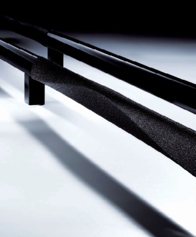 画像2: ユニキャスト ラフブラストブラック +アルミ ブラックハンドル（両側タイプ）/全長:2100mm