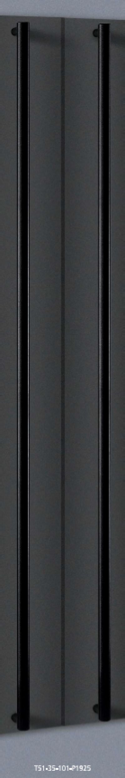 画像1: ユニウッド ブラック＋ステンレス 硫化イブシブラックハンドル（両側タイプ）/全長:1965mm