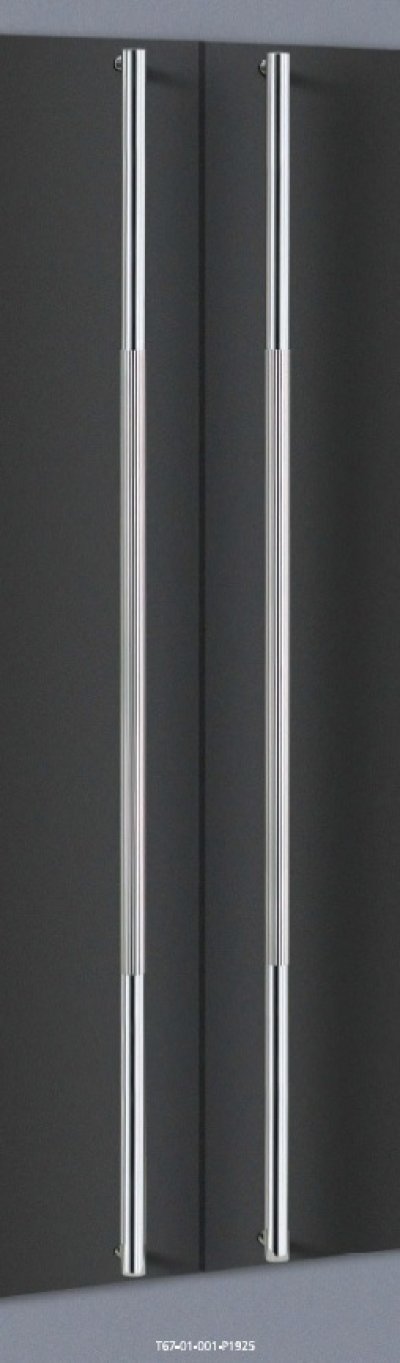 画像1: ステンレス ミラーハンドル（両側タイプ）/全長:1965mm
