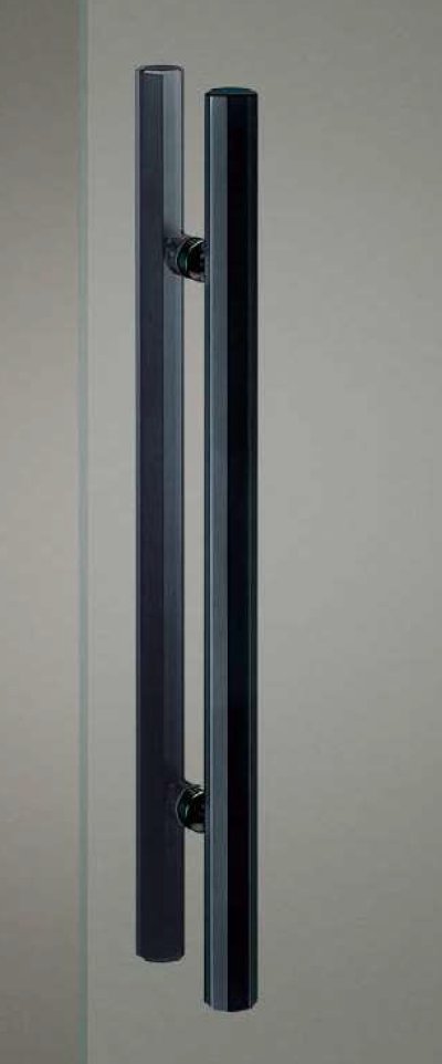 画像1: 銅＋ブラス 硫化イブシブラックハンドル（両側タイプ）/全長:700mm