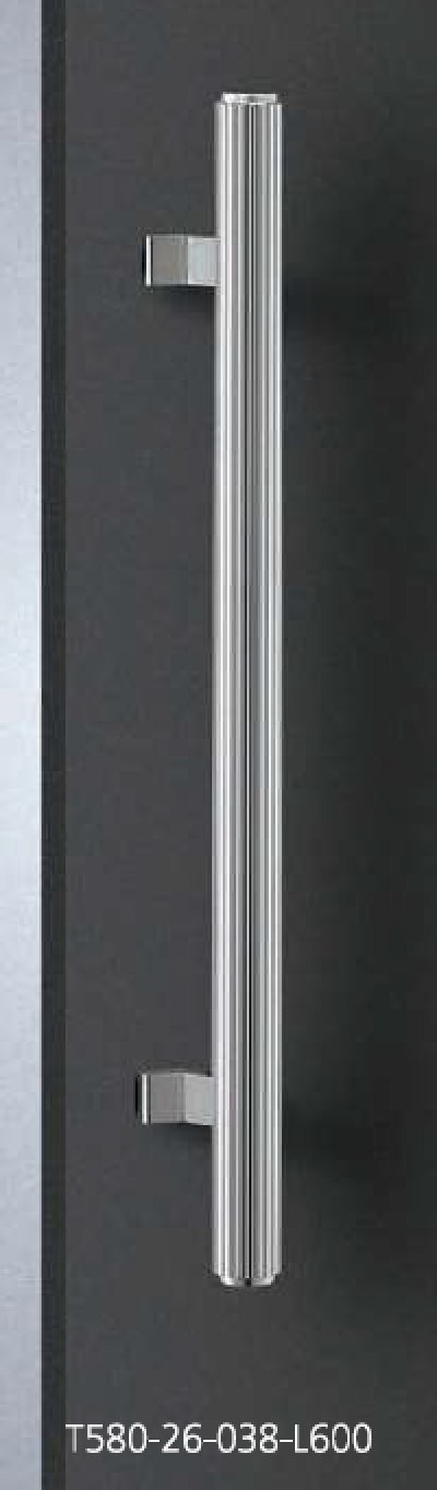 画像1: アルミ シルバーハンドル（両側タイプ）/全長:600mm