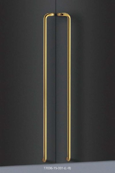 画像1: ブラス ミラーハンドル（両側タイプ）/全長:1300mm