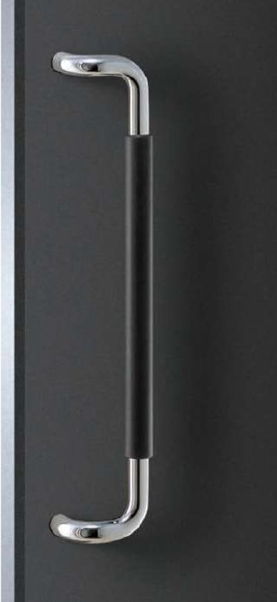 画像1: ウレタンパッド ブラック ＋ステンレス ミラーハンドル（両側タイプ）/全長:600mm