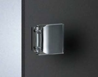 画像1: アクリル トーメイ ＋ブラス クロムハンドル（両側タイプ）/全長:□110mm