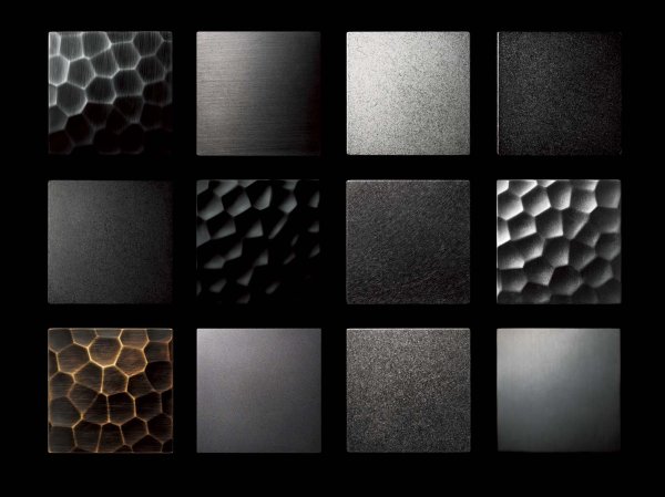 画像2: アルミ バイブレーションブラック＋ユニフロストブラックペイントハンドル（両側タイプ）/100×100mm (2)