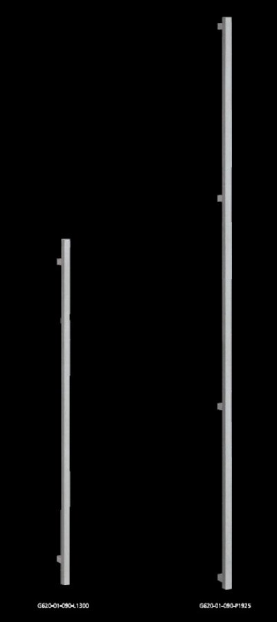 画像2: ステンレス ストーンブラストハンドル（両側タイプ）/全長:1985mm