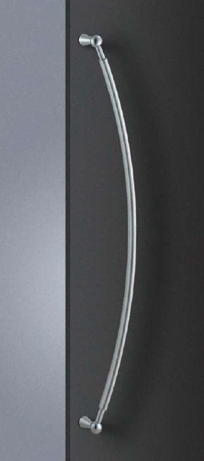 画像1: ステンレス バイブレーション ＋ブラス ユニショットクロムハンドル（両側タイプ）/全長:1240mm