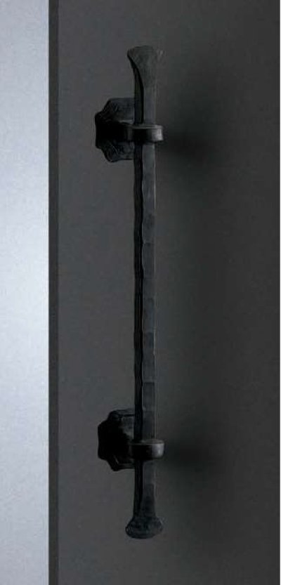 画像1: ロートアイアン レジストブラックハンドル（両側タイプ）/全長:600mm