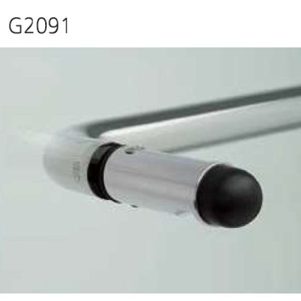 画像3: ステンレス ミラー +ゴム ブラックハンドル(両側タイプ)/全長:447mm (3)