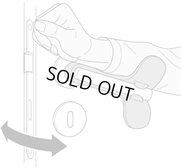 「ドアレバーをひじで開けられる 『ひじ掛けさ〜ん』」