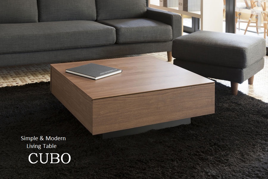 CUBO,MKマエダ,リビングテーブル,modern living table,センターテーブル,コーヒーテーブル,ティーテーブル