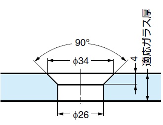 ガラス加工図