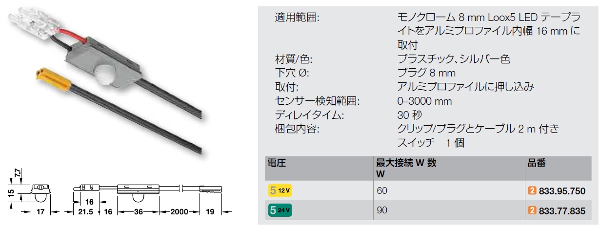 LED,LED照明,LED自動オンオフスイッチ