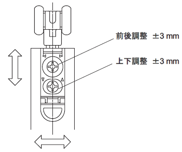 木製建具金具,引戸建具,スライド,スライド金具,加工寸法図