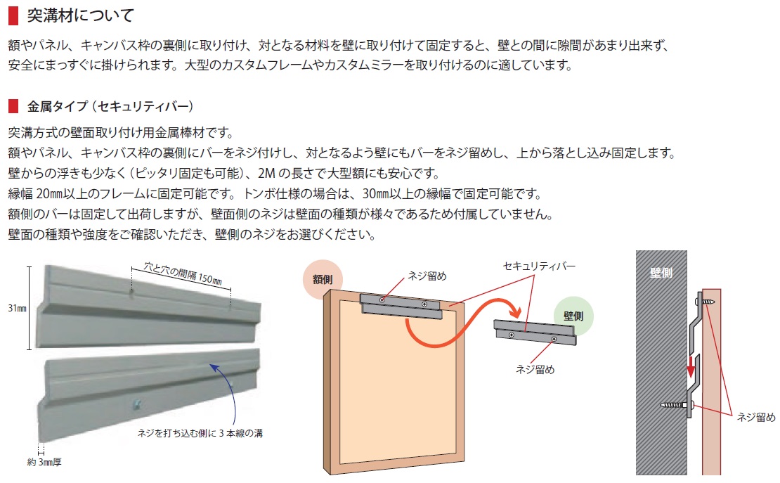 ハングマン,突溝材