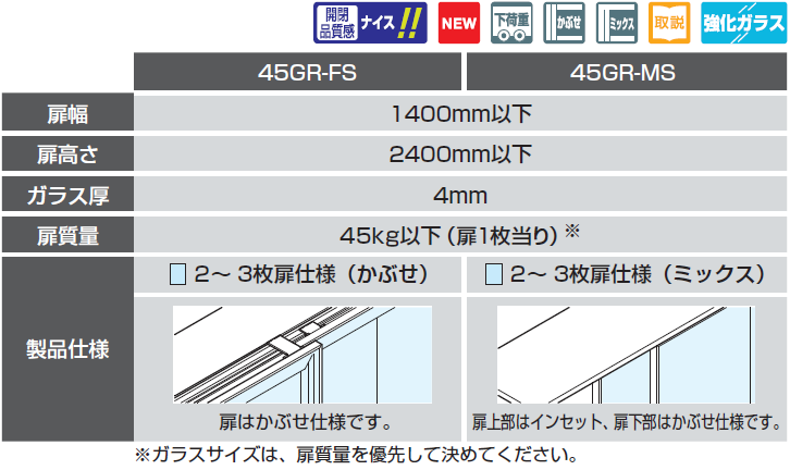 扉幅,扉高さ,扉厚,扉質量,製品仕様