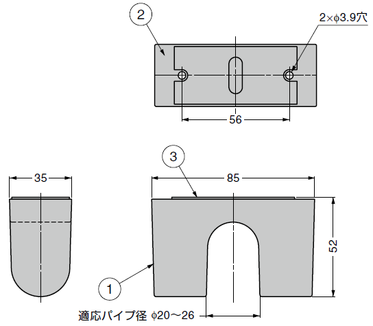 ステッキホルダー詳細図,フック,金具