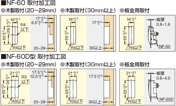 フック取り付け加工図,吊金具,フック金具