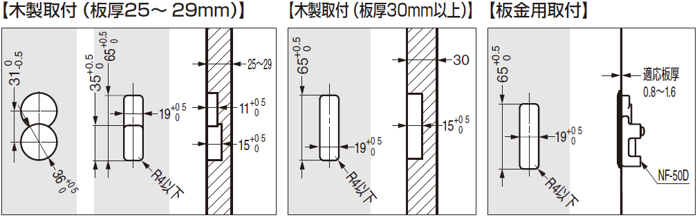 コート掛け詳細図,フック,金具